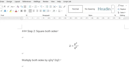 How to copy the formulas in ChatGPT response to word