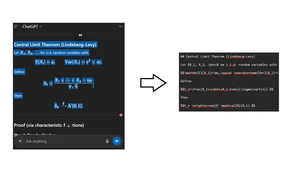 Equation Rendering to LaTeX