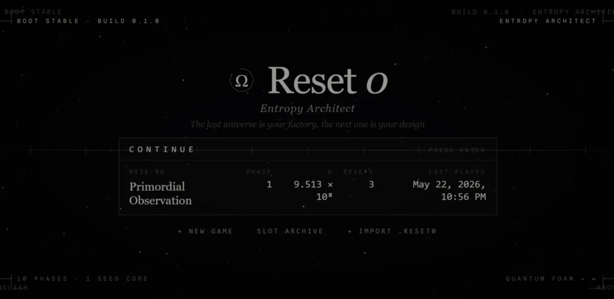RESET-0: Entropy Architect Is Now Available on Android