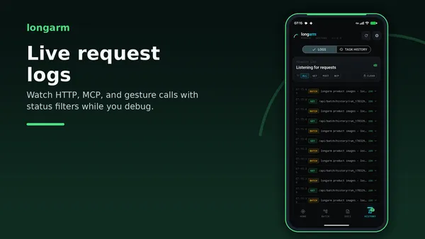 Live Logs for HTTP and MCP Calls