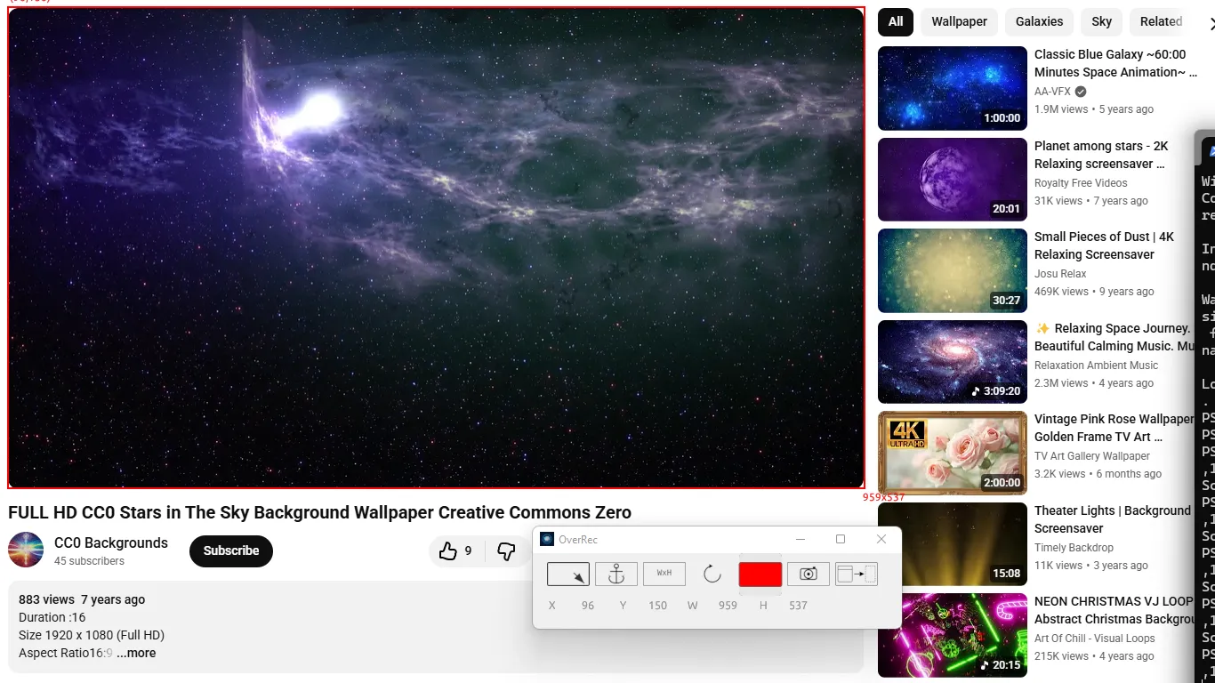 YouTube video playing in browser, ready to screenshot